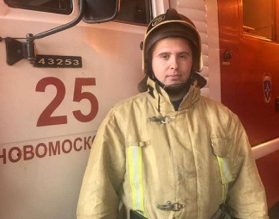 Лучший начальник караула служит в пожарной части Новомосковска